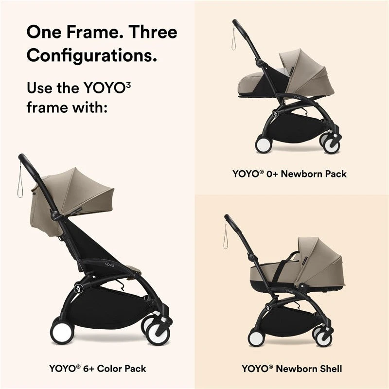 Stokke YOYO3 Frame, Black - Textile Set Not Included - Comes With 5-Point Harness, Multi-Position Reclining Backrest, Canopy Extensions, Padded Sho 7 Stokke YOYO3 Frame, Black - Textile Set Not Included - Comes With 5-Point Harness, Multi-Position Reclining Backrest, Canopy Extensions, Padded Sho - Image 5