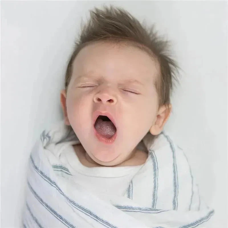 Swaddle Designs - 3Pk Muslin Swaddle Blankets, Indigo Denim 6 Swaddle Designs - 3Pk Muslin Swaddle Blankets, Indigo Denim - Image 4