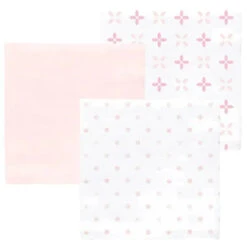 Swaddle Designs - 3Pk Muslin Swaddle Blankets, Pink Springfield