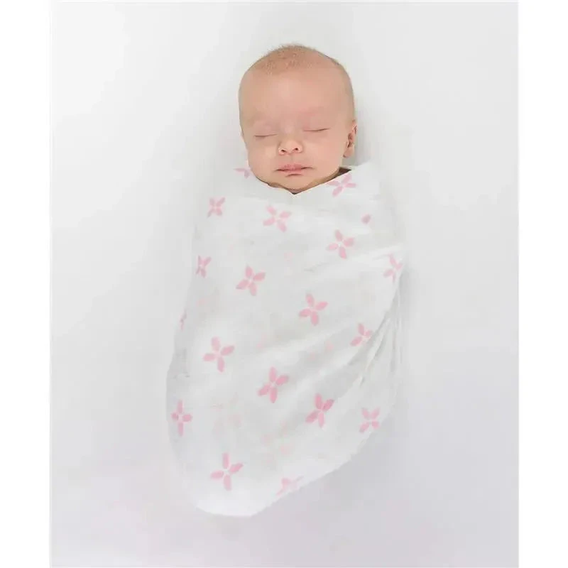 Swaddle Designs - 3Pk Muslin Swaddle Blankets, Pink Springfield 8 Swaddle Designs - 3Pk Muslin Swaddle Blankets, Pink Springfield - Image 6