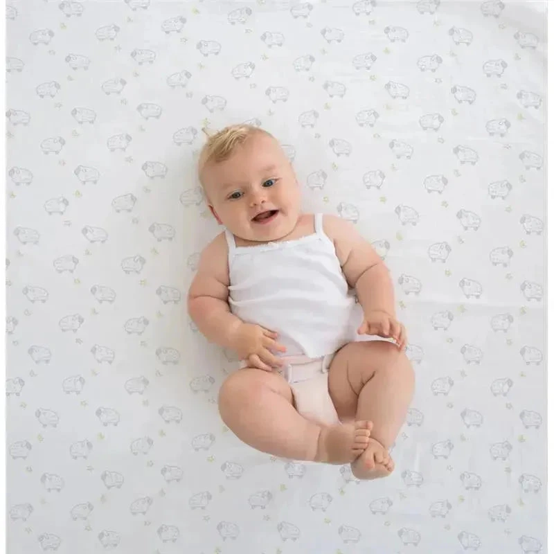 Swaddle Designs - Muslin Swaddle Blankets, Little Lambs Goodnight (Set Of 3) 8 Swaddle Designs - Muslin Swaddle Blankets, Little Lambs Goodnight (Set Of 3) - Image 6