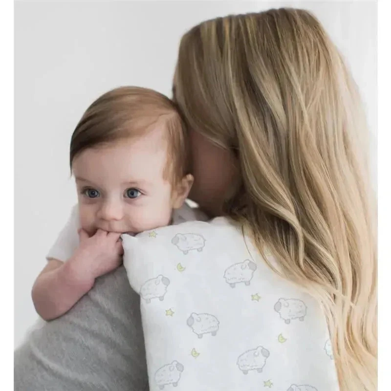 Swaddle Designs - Muslin Swaddle Blankets, Little Lambs Goodnight (Set Of 3) 9 Swaddle Designs - Muslin Swaddle Blankets, Little Lambs Goodnight (Set Of 3) - Image 7