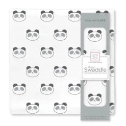 Swaddle Designs - Panda Premium Cotton Muslin Swaddle Blanket