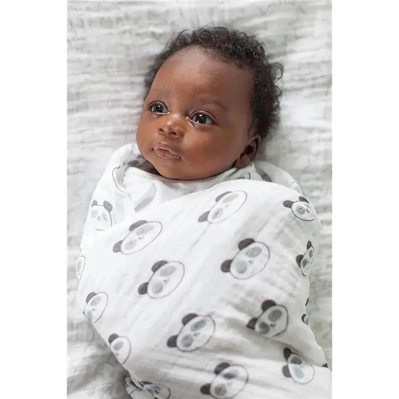 Swaddle Designs - Panda Premium Cotton Muslin Swaddle Blanket 4 Swaddle Designs - Panda Premium Cotton Muslin Swaddle Blanket - Image 2