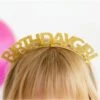 Sweet Wink - Gold Birthday Girl Headband