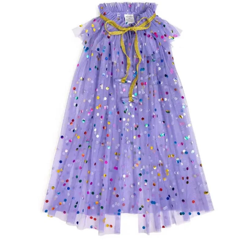 Sweet Wink - Lavender Confetti Cape Kids Dress Up 4 Sweet Wink - Lavender Confetti Cape Kids Dress Up - Image 2