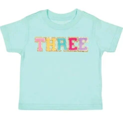 Sweet Wink - Third Birthday Patch Short Sleeve T-Shirt Kids Birthday