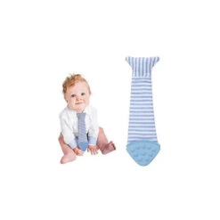 Tasty Tie -Teething Bib Tie, Seersucker