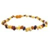 The Amber Monkey - Baroque Baltic Amber 12-13 Inch Necklace, Raw Multi POP -Macro Baby Store the amber monkey baroque baltic amber 12 13 inch necklace raw multi pop image 1