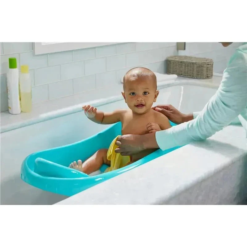 The First Years - Sure Comfort® Newborn To Toddler - 3-in-1 Baby Bathtub, Blue 4 The First Years - Sure Comfort® Newborn To Toddler - 3-in-1 Baby Bathtub, Blue - Image 2
