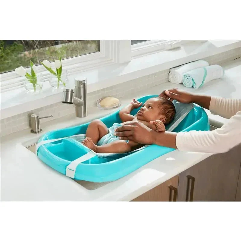 The First Years - Sure Comfort® Newborn To Toddler - 3-in-1 Baby Bathtub, Blue 6 The First Years - Sure Comfort® Newborn To Toddler - 3-in-1 Baby Bathtub, Blue - Image 4