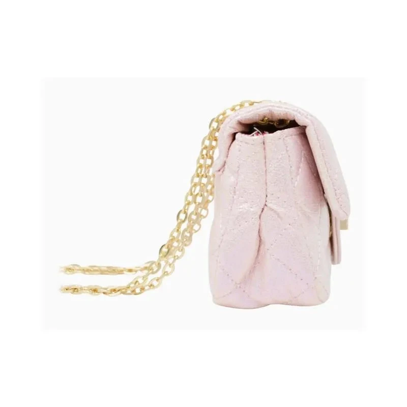 Tiny Treats - Classic Quilted Shiny Mini Bag, Purple 4 Tiny Treats - Classic Quilted Shiny Mini Bag, Purple - Image 2