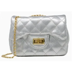 Tiny Treats - Metallic Classic Mini Purse, Silver