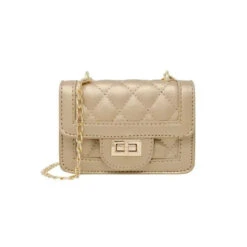 Tiny Treats - Tiny Classic Quilted Mini Purse, Gold