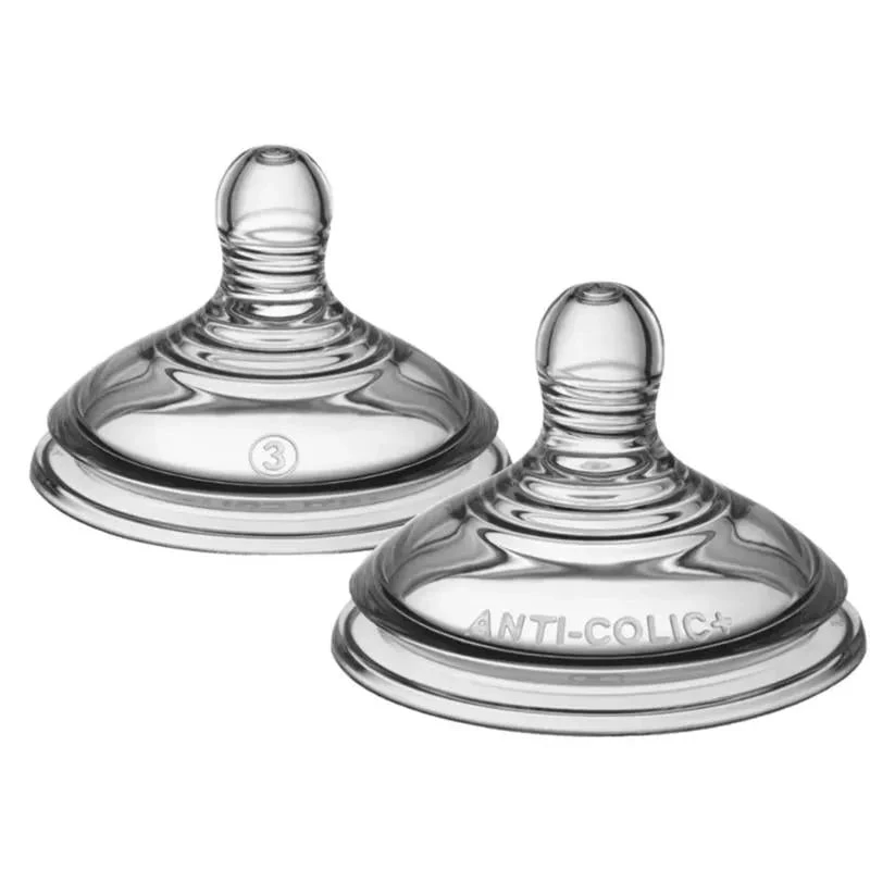 Tommee Tippee - 2Pk Advanced Anti-Colic Baby Bottle Nipples Fast Flow, 6M+ 3 Tommee Tippee - 2Pk Advanced Anti-Colic Baby Bottle Nipples Fast Flow, 6M+