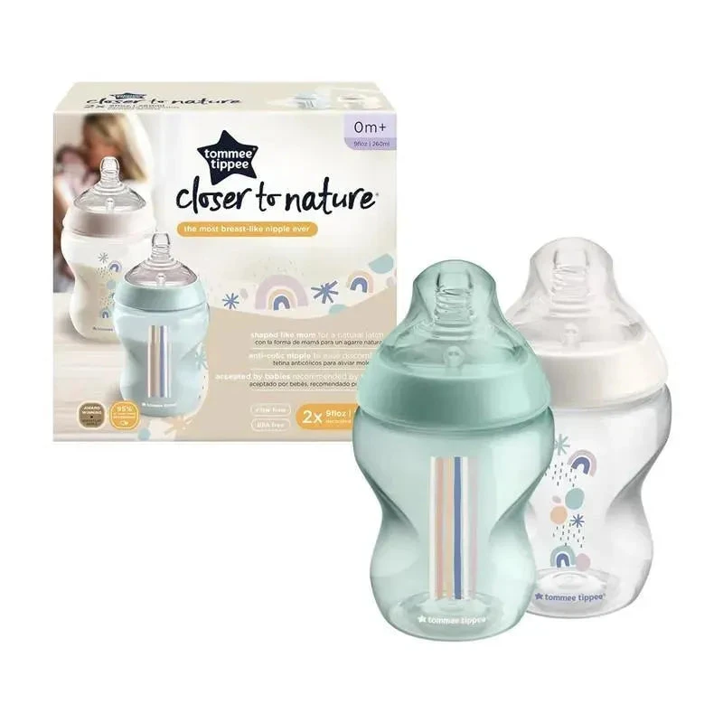 Tommee Tippee - 2Pk Closer To Nature 9Oz, Deco Bottle Boy 10 Tommee Tippee - 2Pk Closer To Nature 9Oz, Deco Bottle Boy - Image 8
