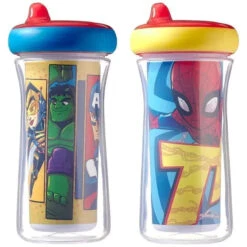 Tomy - 2 Pack Insulated Sippy Cup 9 Oz, Marvel 25 Tomy - 2 Pack Insulated Sippy Cup 9 Oz, Marvel -Macro Baby Store tomy 2 pack insulated sippy cup 9 oz marvel macrobaby 12