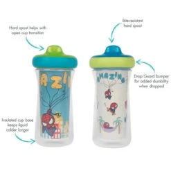 Tomy - 2Pk Marvel Insulated Sippy Cup 9Oz -Macro Baby Store tomy 2pk marvel insulated sippy cup 9oz image 7