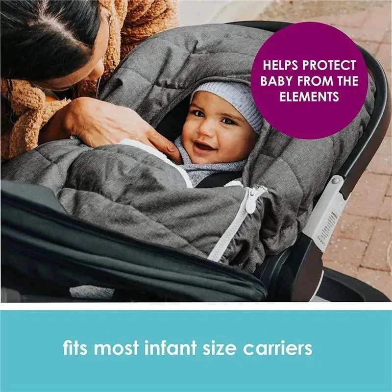 Tomy - Infant Car Seat Cover, Heather Grey 9 Tomy - Infant Car Seat Cover, Heather Grey - Image 7