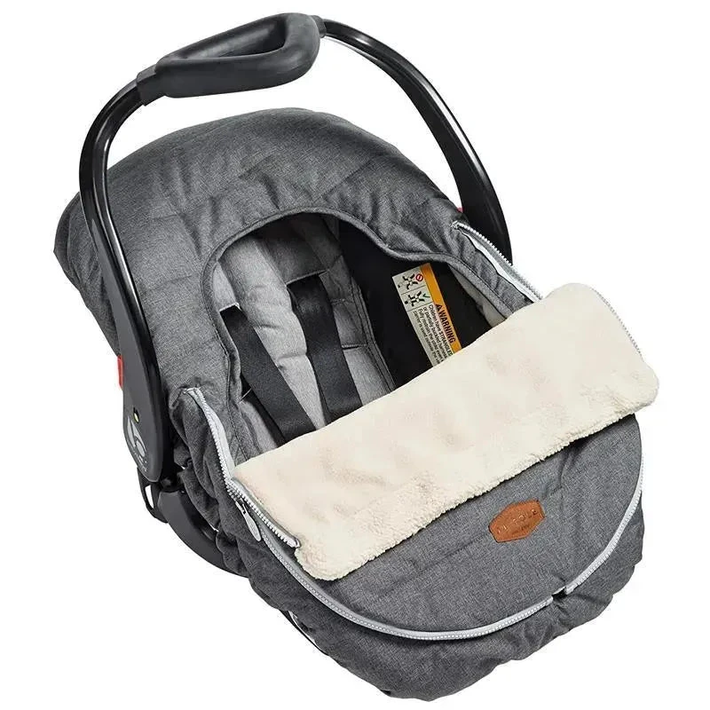 Tomy - Infant Car Seat Cover, Heather Grey 4 Tomy - Infant Car Seat Cover, Heather Grey - Image 2