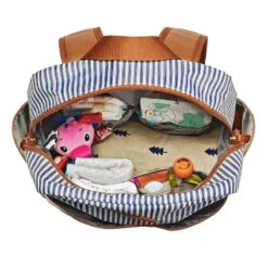 Tomy - Jj Cole Popperton Backpack Cognac Strip Diaper Bag 11 Tomy - Jj Cole Popperton Backpack Cognac Strip Diaper Bag -Macro Baby Store tomy jj cole popperton backpack cognac strip image 5