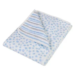 Trend Lab Cloud Knit Blanket, Blue/Gray -Macro Baby Store trend lab cloud knit blanket bluegray macrobaby 11