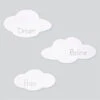 Trend Lab - Clouds 3 Pack Wood Décor, White 2 Trend Lab - Clouds 3 Pack Wood Décor, White -Macro Baby Store trend lab clouds 3 pack wood decor white image 1