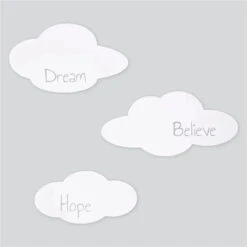 Trend Lab - Clouds 3 Pack Wood Décor, White