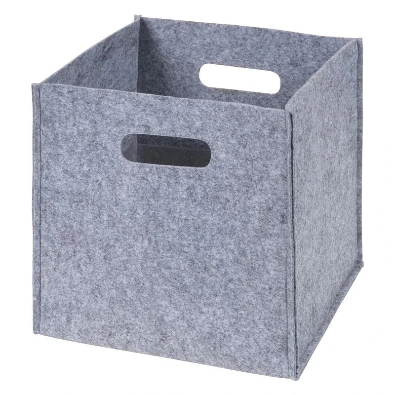 Trend Lab - Felt Storage Cube, Grey 3 Trend Lab - Felt Storage Cube, Grey