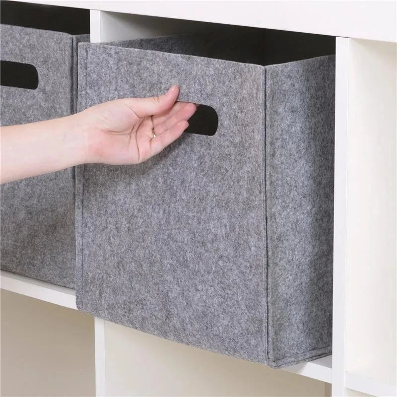 Trend Lab - Felt Storage Cube, Grey 4 Trend Lab - Felt Storage Cube, Grey - Image 2