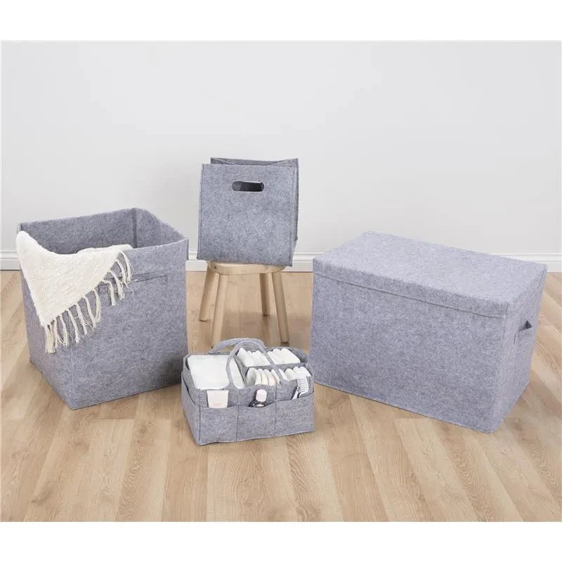 Trend Lab - Felt Storage Cube, Grey 5 Trend Lab - Felt Storage Cube, Grey - Image 3