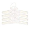 Trend Lab - Satin 4 Pack Hangers, White 1 Trend Lab - Satin 4 Pack Hangers, White -Macro Baby Store trend lab satin 4 pack hangers white image 1