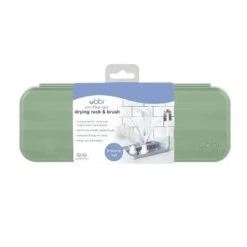 Ubbi® Ubbi - On-The-Go Drying Rack & Brush Set, Sage 15 Ubbi® Ubbi - On-The-Go Drying Rack & Brush Set, Sage -Macro Baby Store ubbi on the go drying rack brush set sage image 6