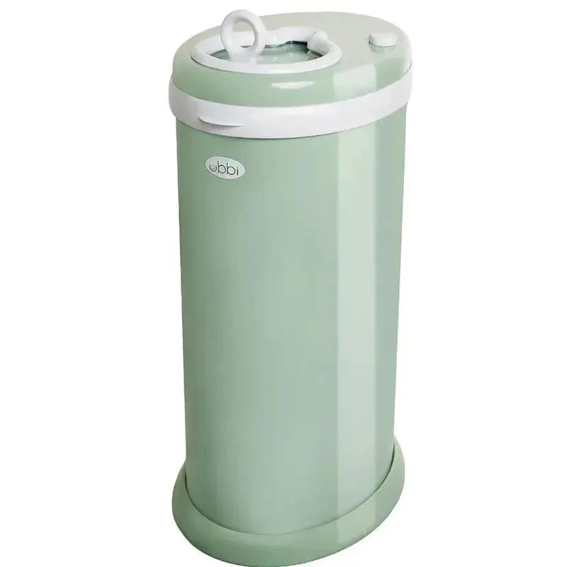 Ubbi® Ubbi - Steel Odor Locking Diaper Pail, Sage Green 3 Ubbi® Ubbi - Steel Odor Locking Diaper Pail, Sage Green