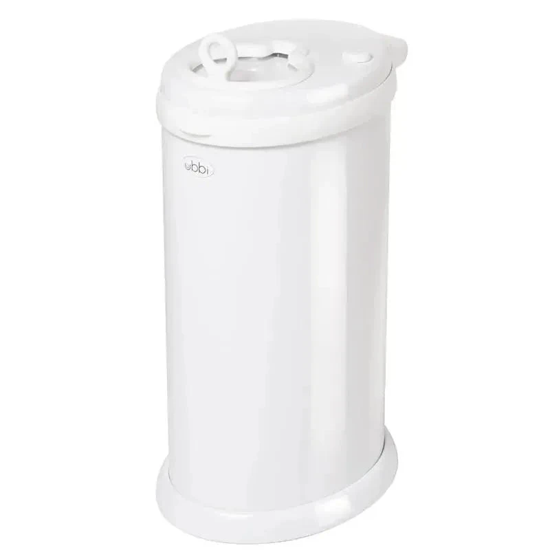 Ubbi® Ubbi - Steel Odor Locking Diaper Pail, White 3 Ubbi® Ubbi - Steel Odor Locking Diaper Pail, White