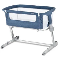 Unilove - Hug Me Plus 3-In-1 Bedside Sleeper, Airflow Denim Blue