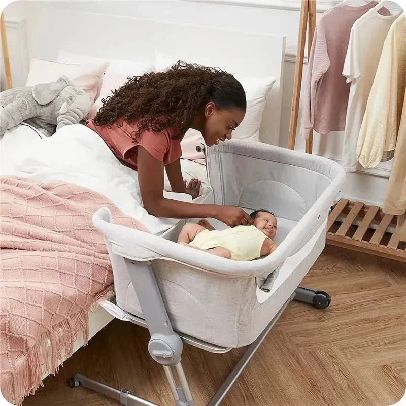 Unilove - Hug Me Plus 3-In-1 Bedside Sleeper, Shadow Gray 4 Unilove - Hug Me Plus 3-In-1 Bedside Sleeper, Shadow Gray - Image 2