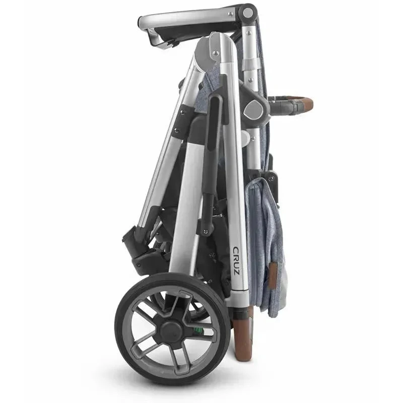 Uppababy - Cruz Stroller V2, Gregory (Blue Melange/Silver/Saddle Leather) 4 Uppababy - Cruz Stroller V2, Gregory (Blue Melange/Silver/Saddle Leather) - Image 2