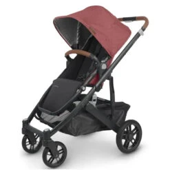 Uppababy - Cruz V2 Stroller, Lucy (Rosewood Mélange/Carbon Frame/Saddle Leather)