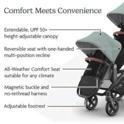Uppababy - Kenzi Vista V3 Stroller | Kenzi Rumbleseat | Upper Adapters 19 Uppababy - Kenzi Vista V3 Stroller | Kenzi Rumbleseat | Upper Adapters -Macro Baby Store uppababy kenzi vista v3 stroller kenzi rumbleseat upper adapters image 7
