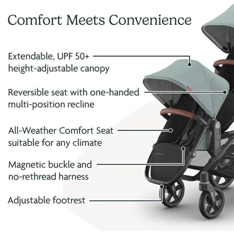 Uppababy - Kenzi Vista V3 Stroller | Kenzi Rumbleseat | Upper Adapters 9 Uppababy - Kenzi Vista V3 Stroller | Kenzi Rumbleseat | Upper Adapters - Image 7