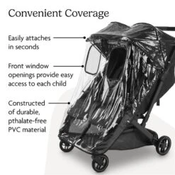 Uppababy - Rain Shield For Minu Duo 10 Uppababy - Rain Shield For Minu Duo -Macro Baby Store uppababy rain shield for minu duo image 4