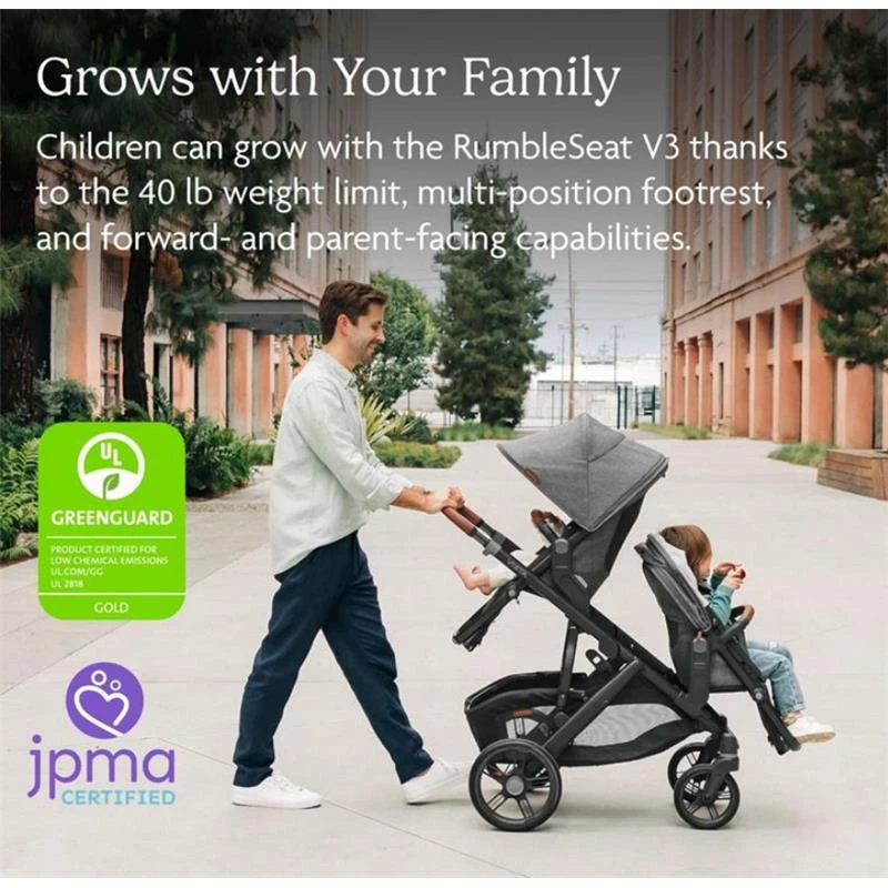 Uppababy - Savannah Vista V3 Stroller | Savannah Rumbleseat | Upper Adapters 14 Uppababy - Savannah Vista V3 Stroller | Savannah Rumbleseat | Upper Adapters - Image 12