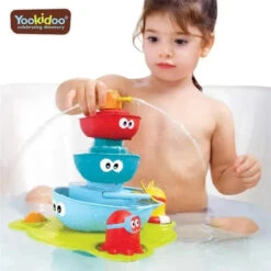 Yookidoo Stack 'N' Spray Bath Toy Tub Fountain -Macro Baby Store yookidoo stack n spray bath toy tub fountain image 11